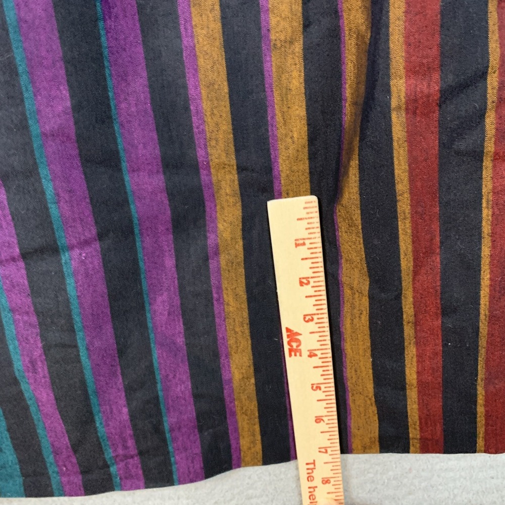 Vintage MCS New York Dress Striped Puff Sleeve 70s Mod - Picture 7 of 15